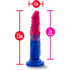 Blush Novelties® Avant P8 Bisexual Pride Dildo - 7.5’’ Textured Silicone Multicolor
