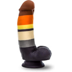 Blush Novelties® Avant P9 Bear Pride Dildo - 7.5’’ Curved Silicone with Balls Multicolor