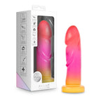 Blush Novelties® Avant Sunburst Artisan Silicone Dildo – G-Spot & P-Spot 7.5’’ Multicolor