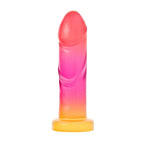 Blush Novelties® Avant Sunburst Artisan Silicone Dildo – G-Spot & P-Spot 7.5’’ Multicolor