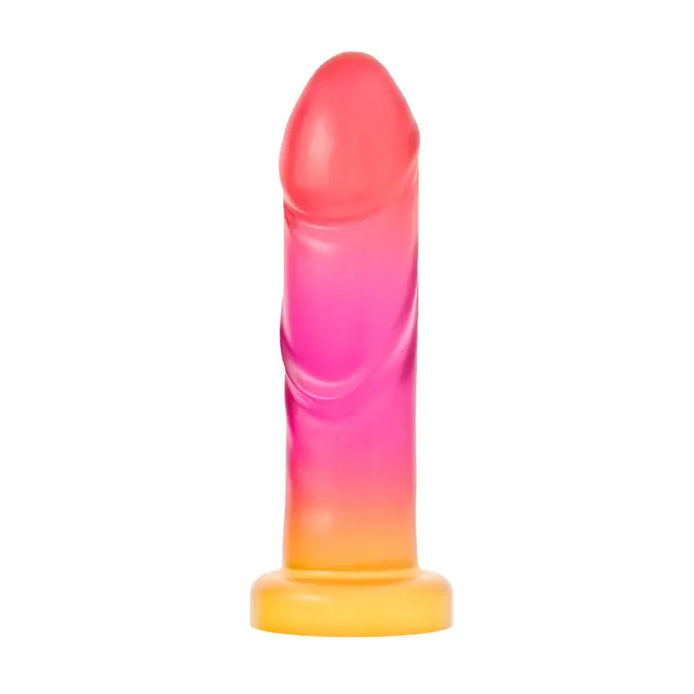 Blush Novelties® Avant Sunburst Artisan Silicone Dildo – G-Spot & P-Spot 7.5’’ Multicolor