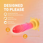 Blush Novelties® Avant Sunburst Artisan Silicone Dildo – G-Spot & P-Spot 7.5’’ Multicolor