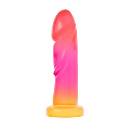 Blush Novelties® Avant Sunburst Artisan Silicone Dildo – G-Spot & P-Spot 7.5’’ Multicolor