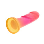 Blush Novelties® Avant Sunburst Artisan Silicone Dildo – G-Spot & P-Spot 7.5’’ Multicolor