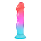 Blush Novelties® Avant Tropical Artisan Silicone Dildo – G-Spot & P-Spot 7.75’’ Multicolor