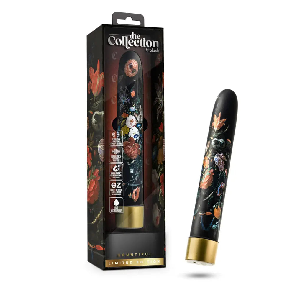 The Collection Bountiful Rechargeable Vibrator - Black