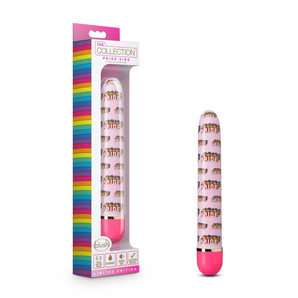 The Collection Classic Slim Pride Vibrator - Pink