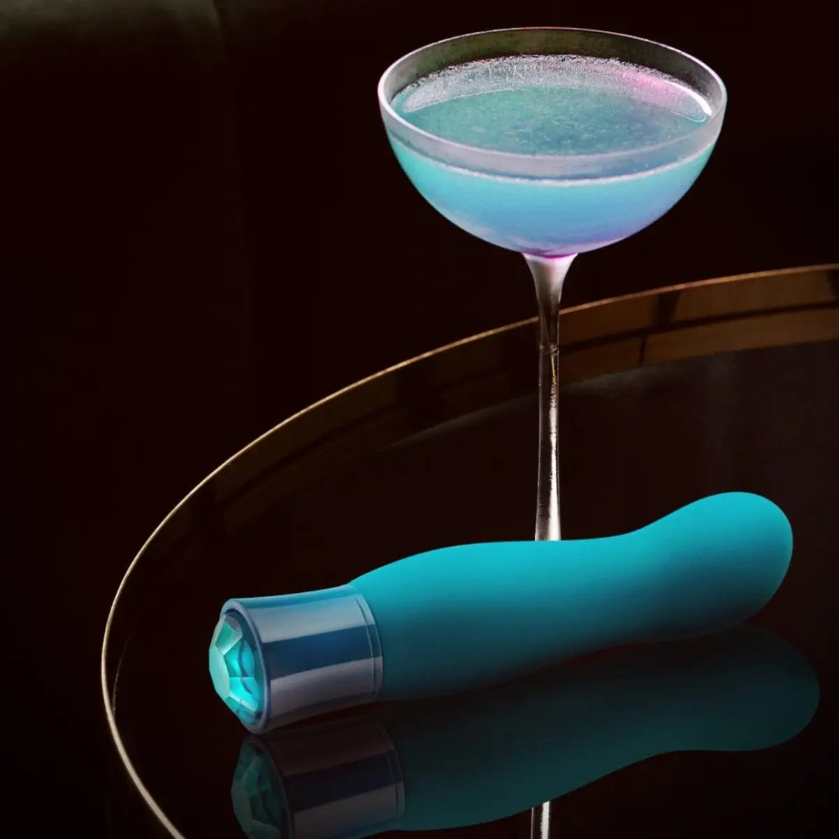 Oh My Gem® Blue Topaz Fierce Rechargeable Vibrator - Rolik®