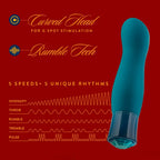 Oh My Gem® Blue Topaz Fierce Rechargeable Vibrator - Rolik®