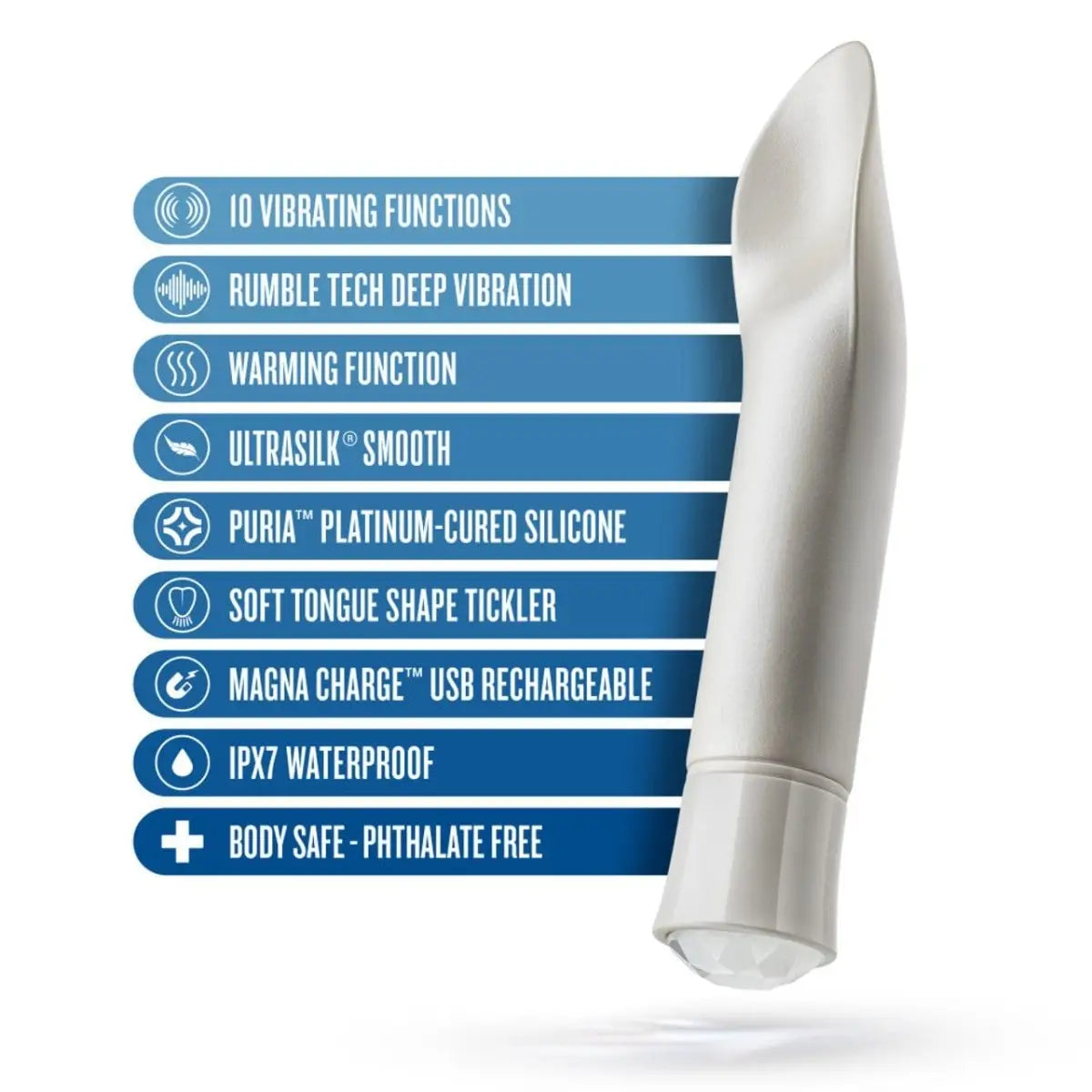 Oh My Gem® Diamond Bold Rechargeable Vibrator - Rolik®
