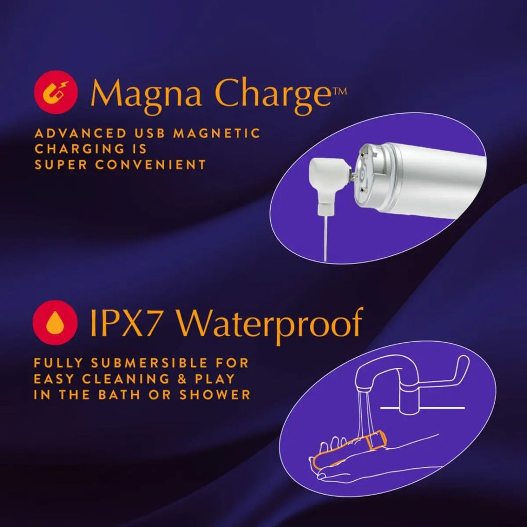 Oh My Gem® Sapphire Mystery Warming Vibrator - Rolik®