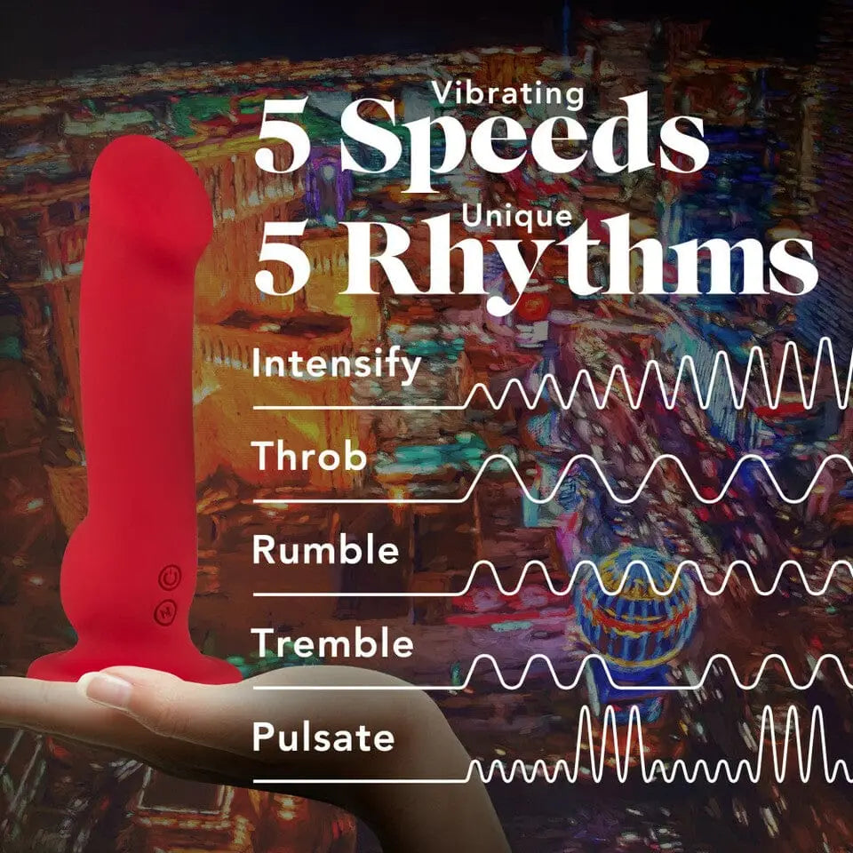 Impressions Las Vegas Rechargeable Vibrating Dildo - Rolik®