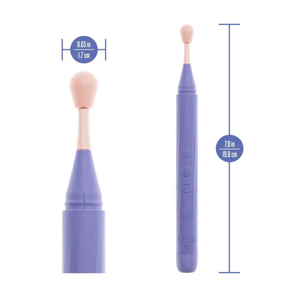 Blush Novelties® Juno Oscillating Wand Vibrator – Precision Tip & 3 Attachments Lilac