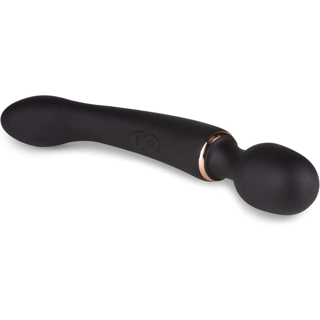 Blush Novelties® Lush Gia Dual-Ended Wand Vibrator - 7 Modes Each End | Massage & G-Spot Black