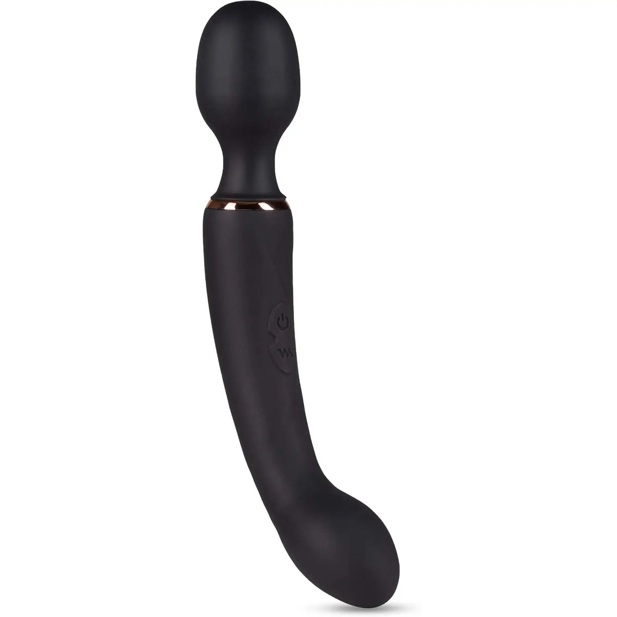 Blush Novelties® Lush Gia Dual-Ended Wand Vibrator - 7 Modes Each End | Massage & G-Spot Black