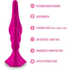 Blush Novelties® Luxe Beginner 3-Piece Graduated Silicone Anal Plug Set