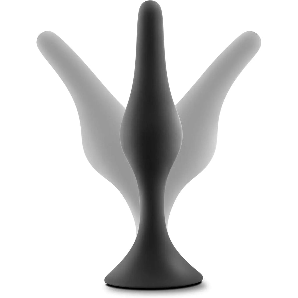Blush Novelties® Luxe Beginner 3-Piece Graduated Silicone Anal Plug Set