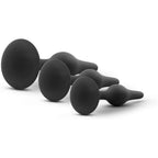 Blush Novelties® Luxe Beginner 3-Piece Graduated Silicone Anal Plug Set