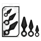 Blush Novelties® Luxe Night Rimmer Anal Training Kit - 3 Graduated Sizes Black