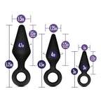 Blush Novelties® Luxe Night Rimmer Anal Training Kit - 3 Graduated Sizes Black