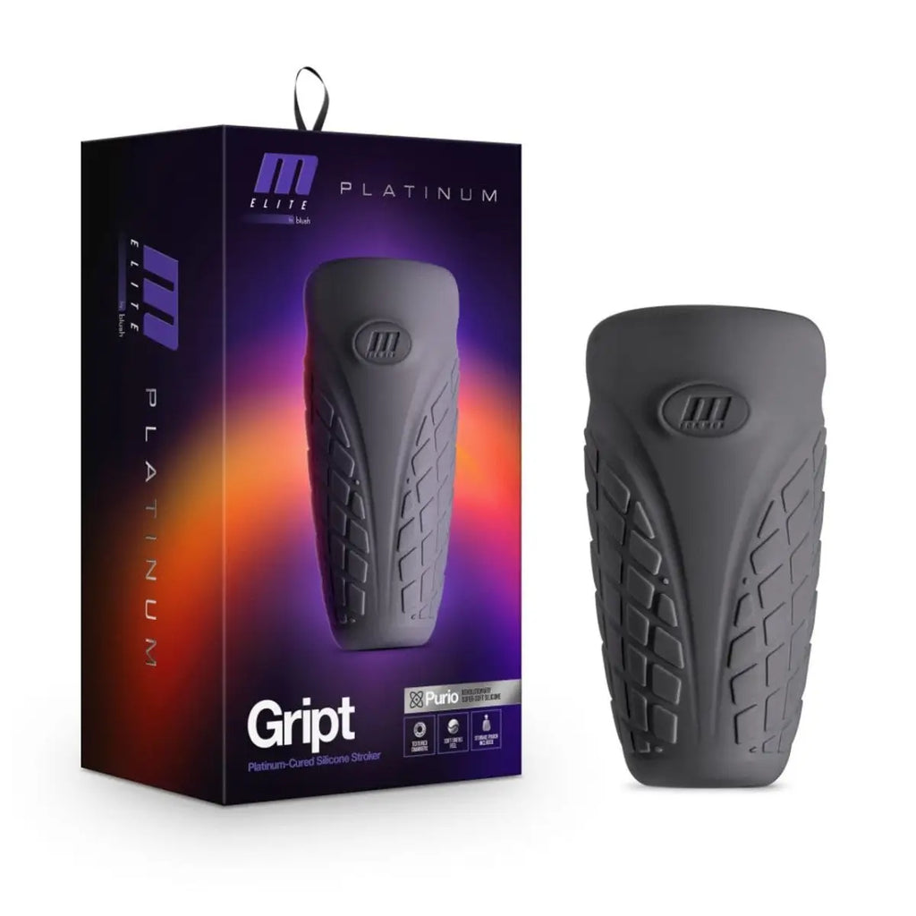 M Elite Platinum Gript Reusable Silicone Stroker - Rolik®