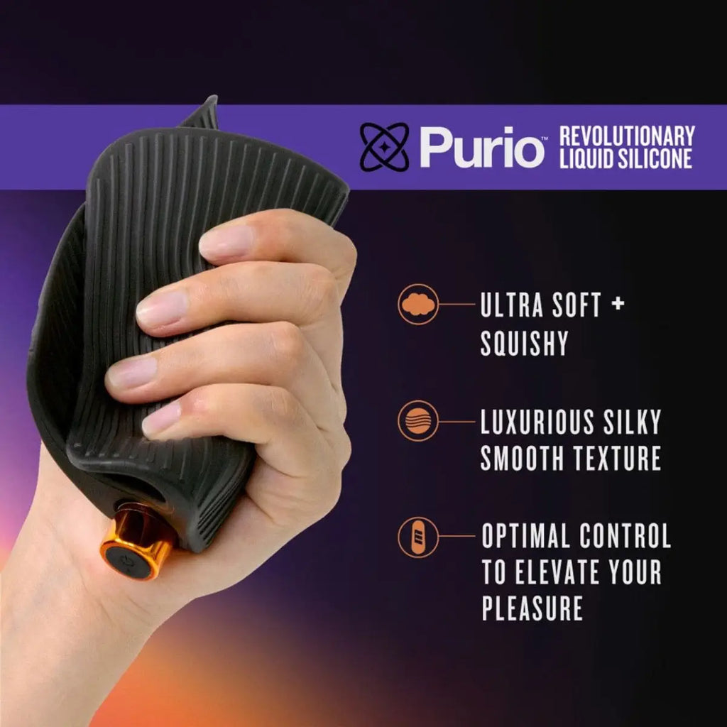 M Elite Platinum Wrapt Vibrating Silicone Stroker - Rolik®
