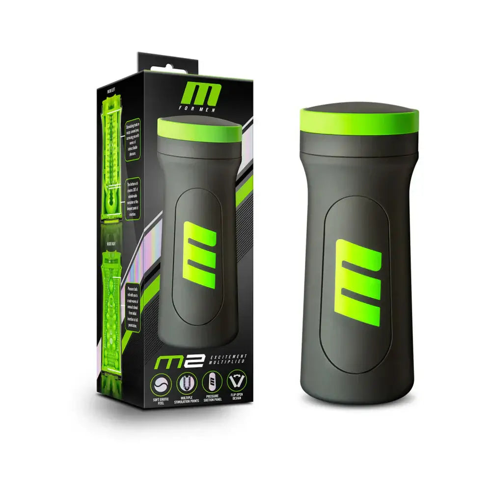 M for Men M2 Reusable Superior Stroker - Black - Masturbator