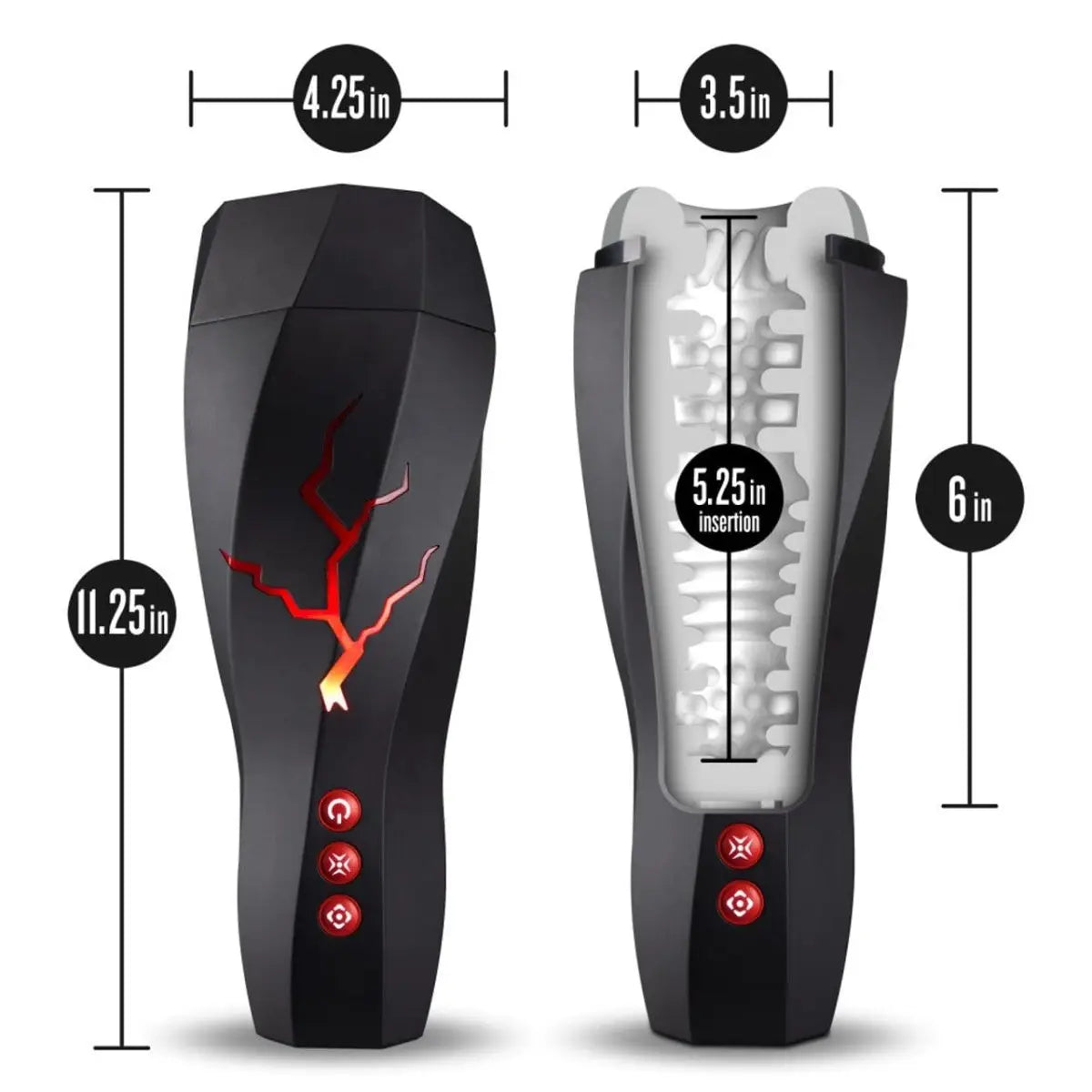 M for Men Storm Vibrating Masturbator - Rolik®