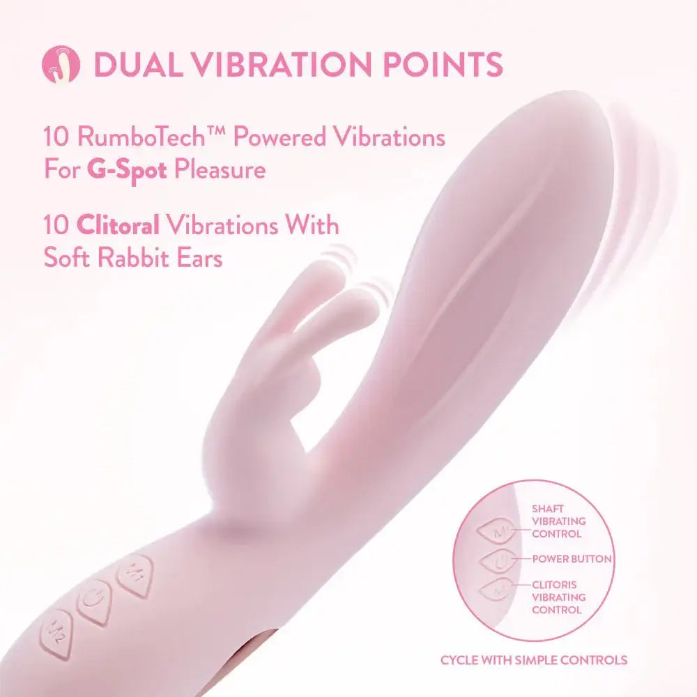 Blush Novelties® Morgan 7.75" G - Spot Clitoral Dual Stimulation Rabbit Vibrator - Rolik®