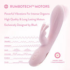 Blush Novelties® Morgan 7.75" G - Spot Clitoral Dual Stimulation Rabbit Vibrator - Rolik®