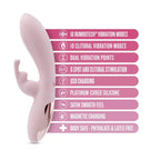 Blush Novelties® Morgan 7.75" G - Spot Clitoral Dual Stimulation Rabbit Vibrator - Rolik®