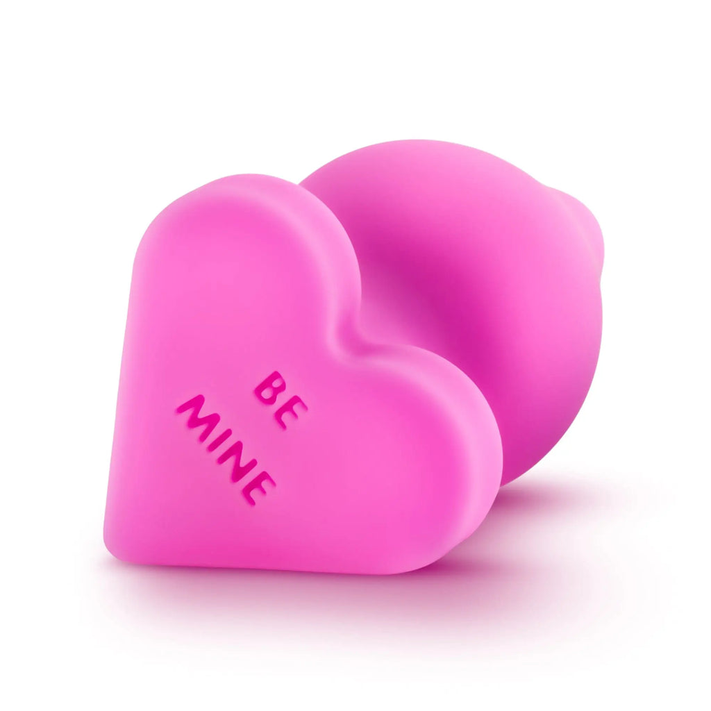 Naughtier Candy Heart Plugs by Blush Novelties - rolikBlush Novelties® Naughtier Candy Heart Plug Be Mine 3.5 Inch Pink - Rolik®