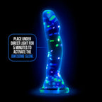 Neo Elite Hanky Panky Confetti Glow in the Dark Silicone Dildo - Rolik®