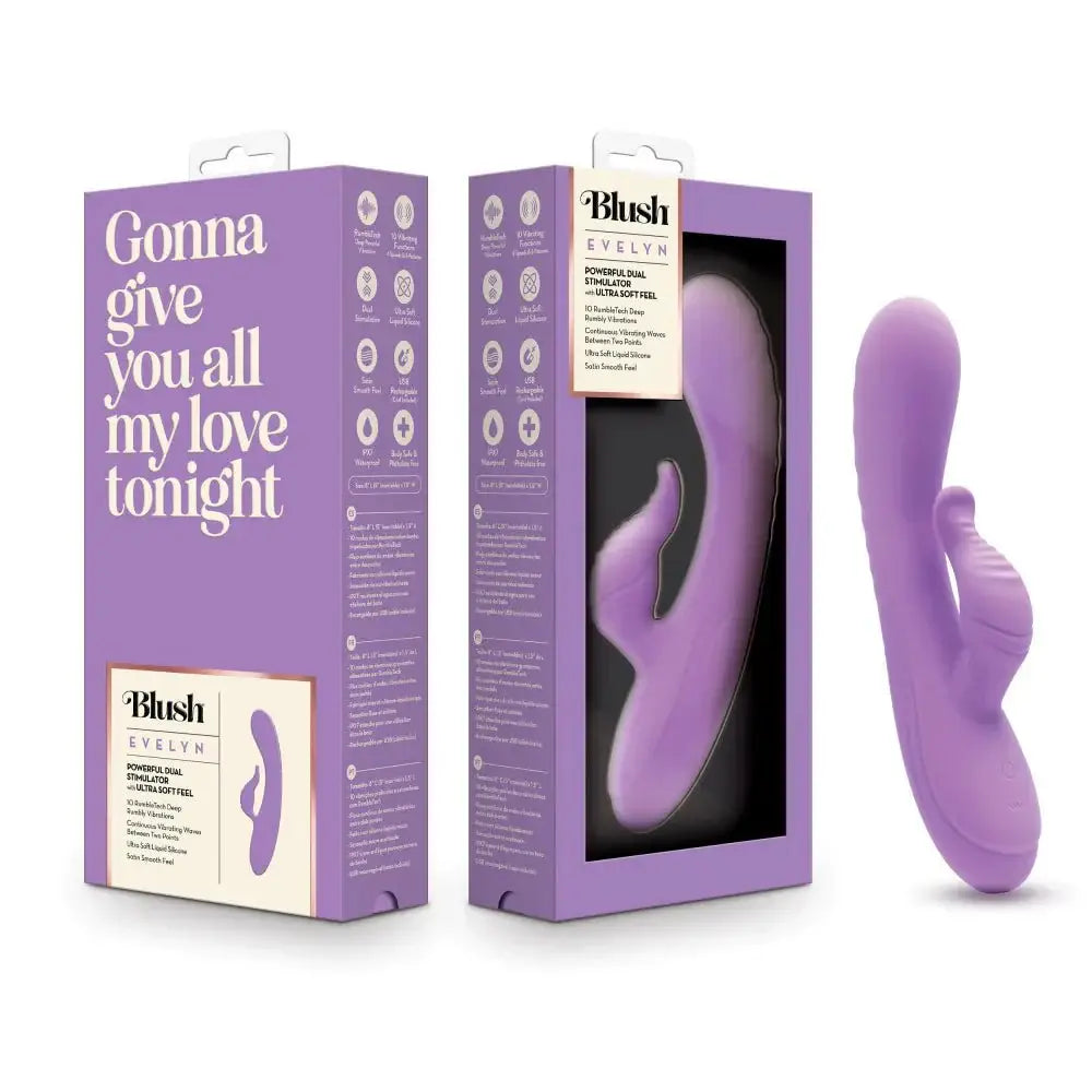 Evelyn 8" Rabbit Vibrator - Rolik®