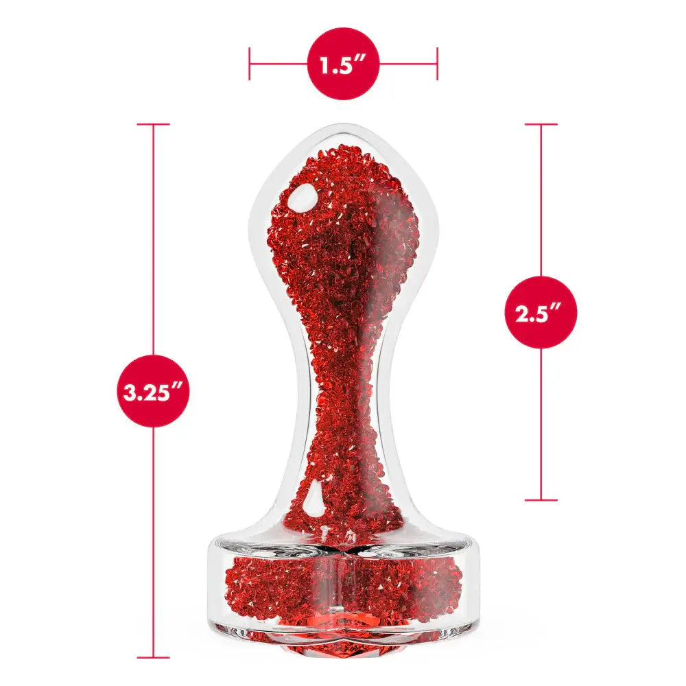 Blush Novelties® Oh My Gem Lustre Red Glass Plug - Rolik®