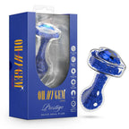 Blush Novelties® Oh My Gem Prestige Blue Glass Plug - Rolik®
