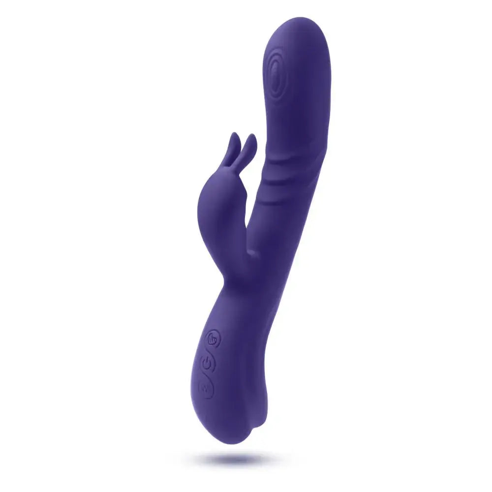 Blush Novelties® Harper 8.75" G - Spot Clitoral Dual Stimulation Silicone Rabbit Vibrator - Rolik®