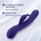 Blush Novelties® Harper 8.75" G - Spot Clitoral Dual Stimulation Silicone Rabbit Vibrator - Rolik®