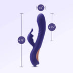 Blush Novelties® Harper 8.75" G - Spot Clitoral Dual Stimulation Silicone Rabbit Vibrator - Rolik®