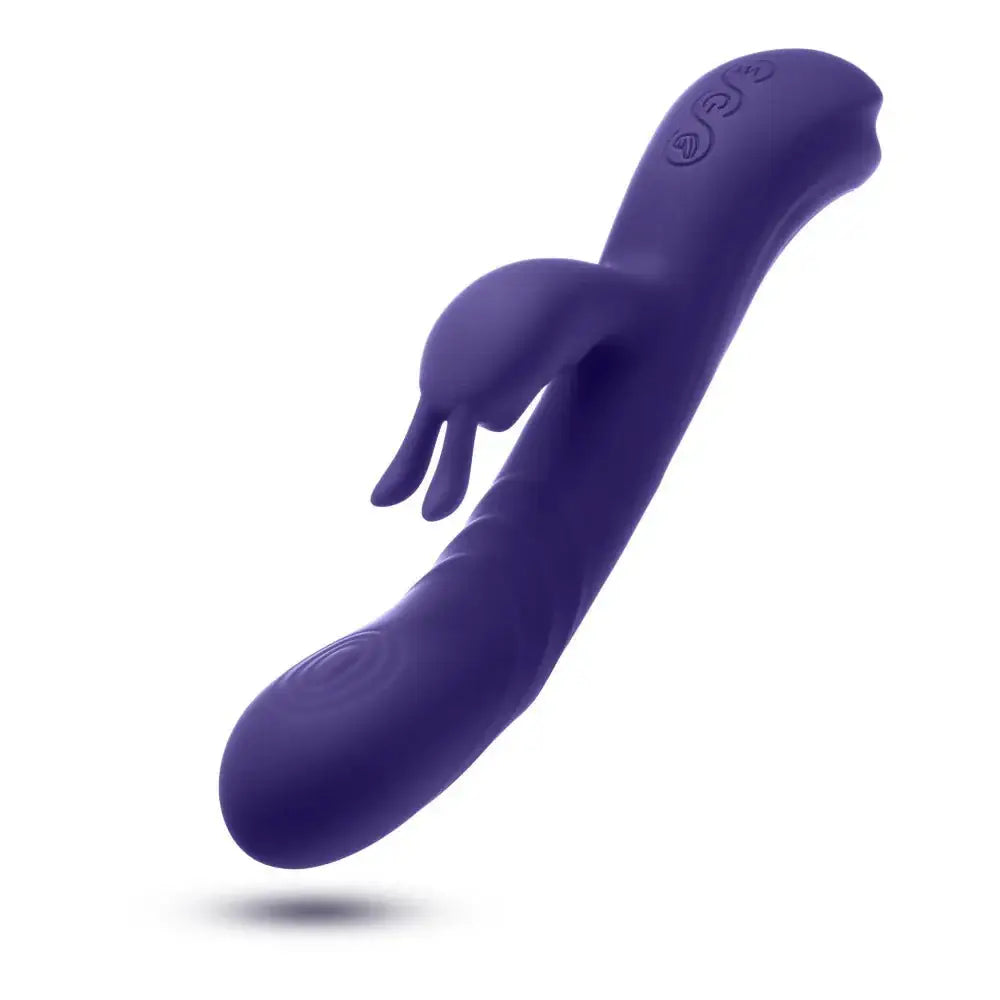 Blush Novelties® Harper 8.75" G - Spot Clitoral Dual Stimulation Silicone Rabbit Vibrator - Rolik®