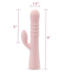 Jaymie 9.25" Dual Stimulation Rabbit Vibrator - Rolik®