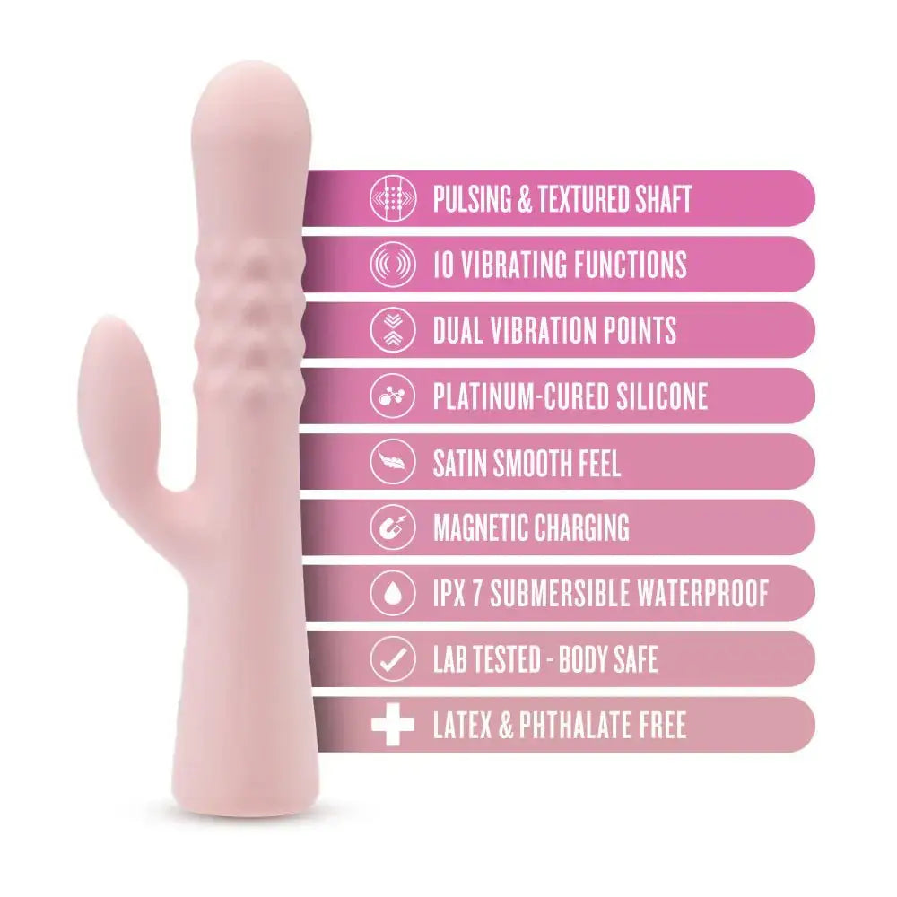 Jaymie 9.25" Dual Stimulation Rabbit Vibrator - Rolik®