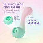 Blush Novelties® Play With Me Melody Dual Vibrator With G-Spot & Tongue-Fluttering Clitoral Stimulation - Rolik®