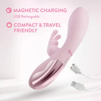 Blush Novelties® Morgan 7.75" G - Spot Clitoral Dual Stimulation Rabbit Vibrator - Rolik®