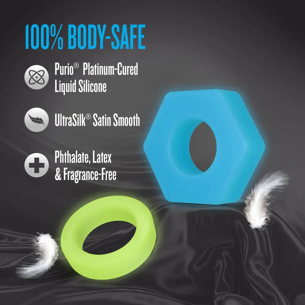 Performance Plus Flash Glow in the Dark 2 C-Ring Set