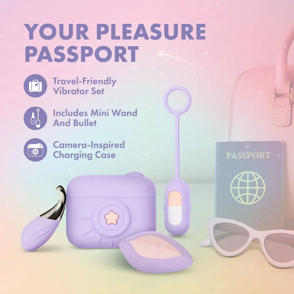 Blush Novelties® Play With Me Snapstar 4 Piece Vibrator Set Lavender