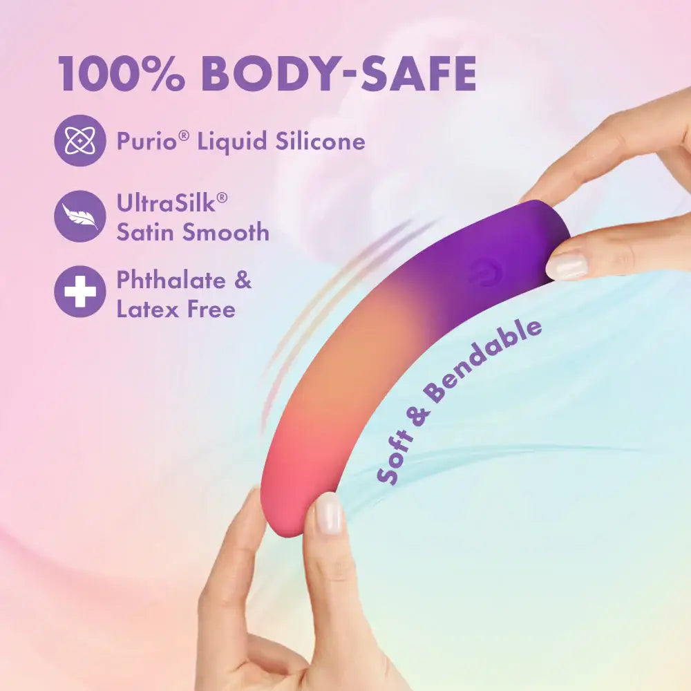 Blush Novelties® Play with Me Sunset Passion 6’’ Bullet Vibrator Multicolor