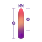 Blush Novelties® Play with Me Sunset Passion 6’’ Bullet Vibrator Multicolor