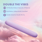 Blush Novelties® Play With Me Double-Ended Vibrator – Dual Motor 10 Modes Lavender