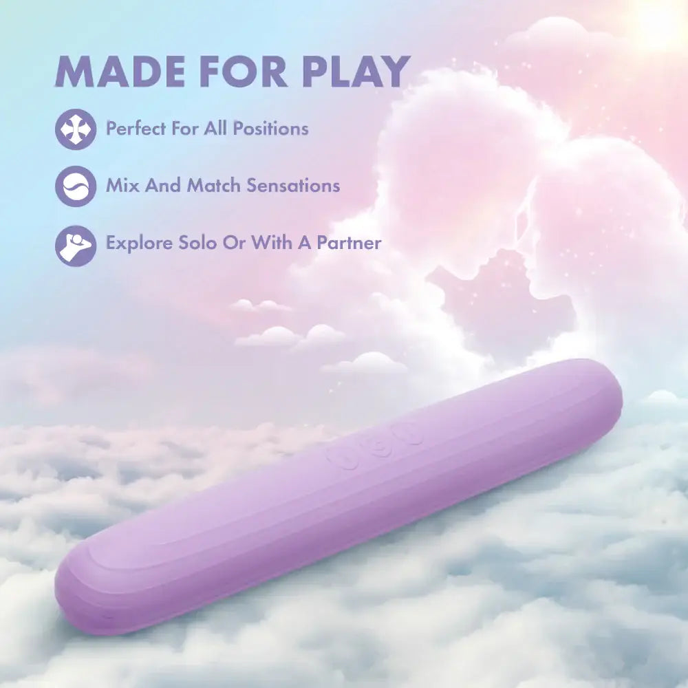 Blush Novelties® Play With Me Double-Ended Vibrator – Dual Motor 10 Modes Lavender